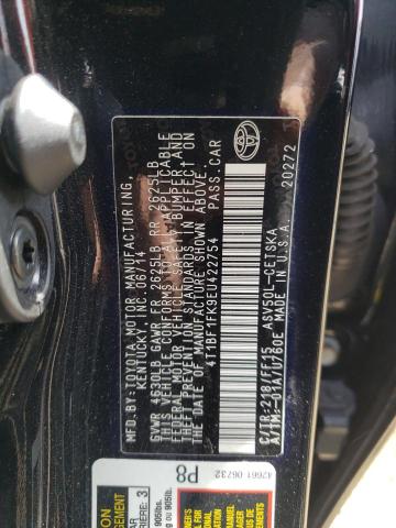 Photo 10 from auction – 2014 TOYOTA CAMRY L with VIN 4T1BF1FK9EU422754