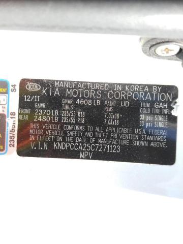 صورة رقم 10 من المزاد - 2012 KIA SPORTAGE E مع VIN KNDPCCA25C7271123