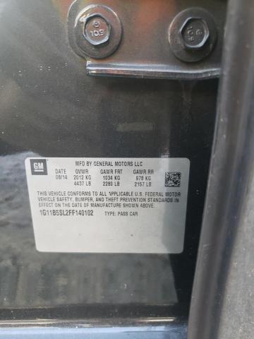 Foto 10 de la subasta – 2015 CHEVROLET MALIBU LS con VIN 1G11B5SL2FF140102