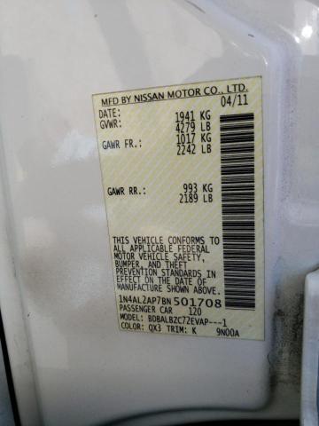 Photo 10 from auction – 2011 NISSAN ALTIMA BAS with VIN 1N4AL2AP7BN501708