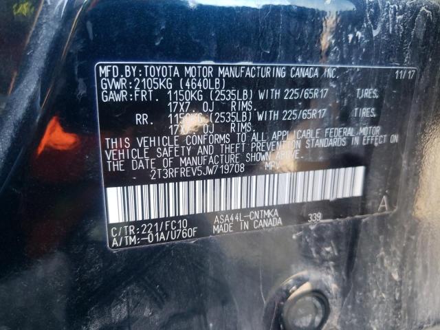 Photo 10 from auction – 2018 TOYOTA RAV4 ADVEN with VIN 2T3RFREV5JW719708
