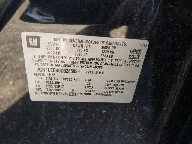 Photo 10 from auction – 2013 CHEVROLET EQUINOX LT with VIN 2GNFLEEK0D6285859