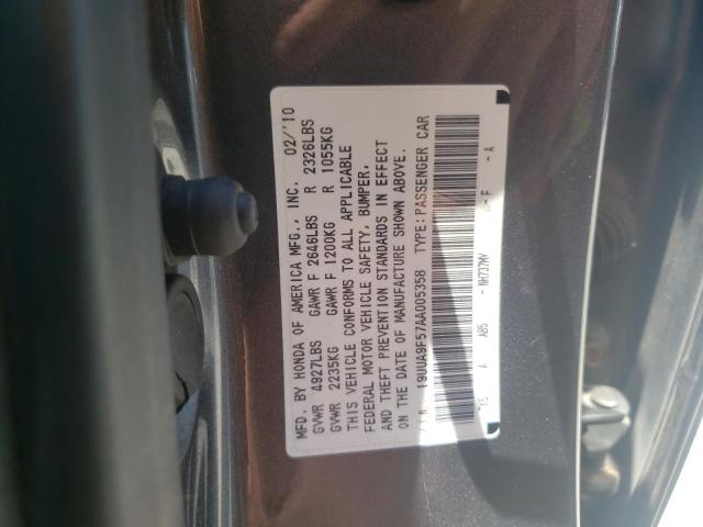 Photo 10 from auction – 2010 ACURA TL with VIN 19UUA9F57AA005358