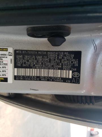 Photo 10 from auction – 2009 TOYOTA COROLLA BA with VIN 2T1BU40E69C165764