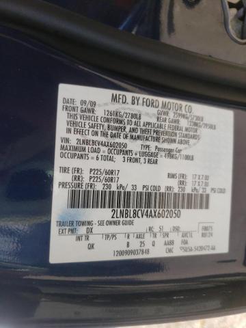Photo 10 from auction – 2010 LINCOLN TOWN CAR S with VIN 2LNBL8CV4AX602050