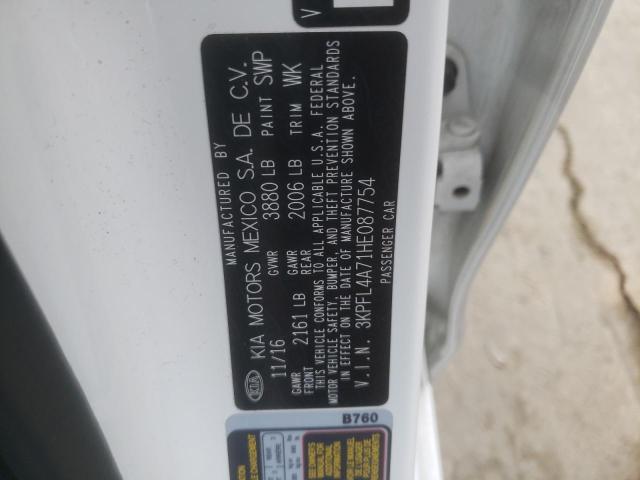 Photo 10 from auction – 2017 KIA FORTE LX with VIN 3KPFL4A71HE087754