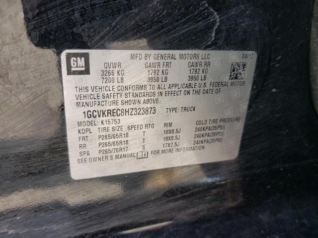 Photo 10 from auction – 2017 CHEVROLET SILVERADO with VIN 1GCVKREC8HZ323873