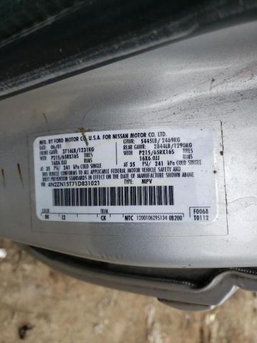 Photo 10 from auction – 2001 NISSAN QUEST with VIN 4N2ZN15T71D831021