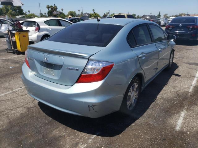 Photo 4 from auction – 2012 HONDA CIVIC HYBR with VIN JHMFB4F22CS010315
