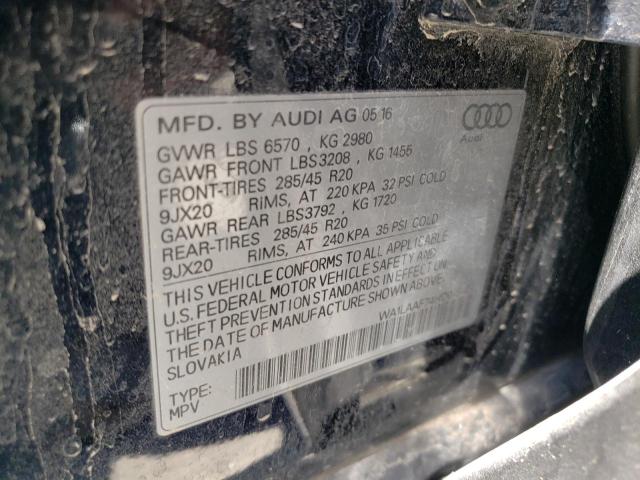 Photo 10 from auction – 2017 AUDI Q7 PREMIUM with VIN WA1LAAF74HD019427