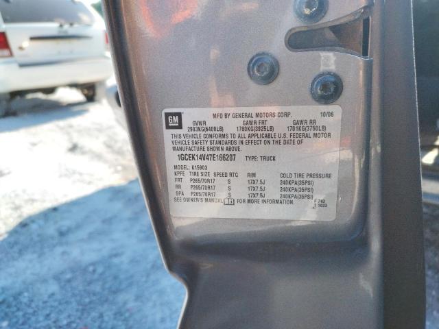 Photo 10 from auction – 2007 CHEVROLET SILVERADO with VIN 1GCEK14V47E166207