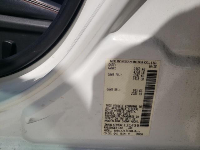 Photo 10 from auction – 2019 NISSAN ALTIMA SR with VIN 1N4BL4CV8KC131456