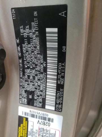 Photo 10 from auction – 2005 TOYOTA SIENNA CE with VIN 5TDZA23C85S254372