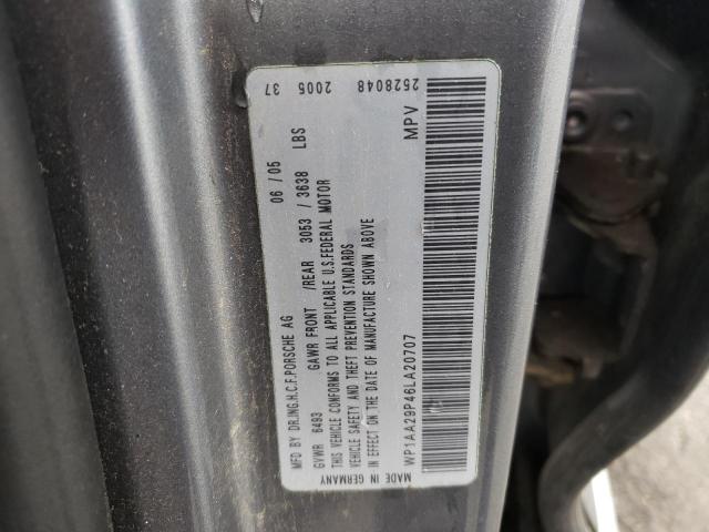 Photo 10 from auction – 2006 PORSCHE CAYENNE with VIN WP1AA29P46LA20707