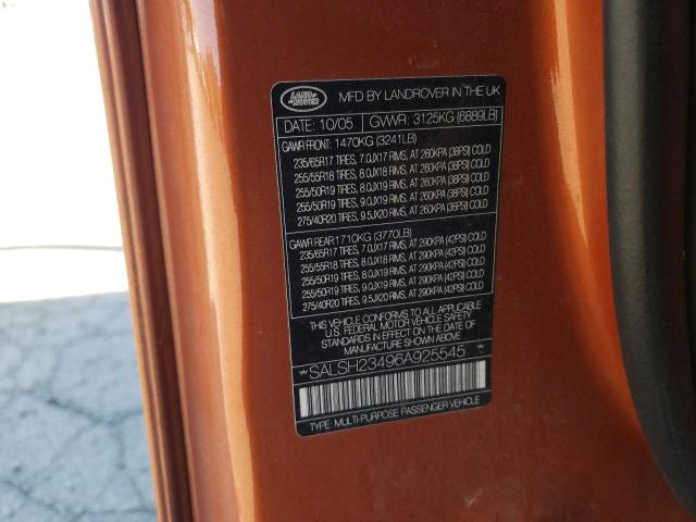 Photo 10 from auction – 2006 LAND ROVER RANGE ROVE with VIN SALSH23496A925545