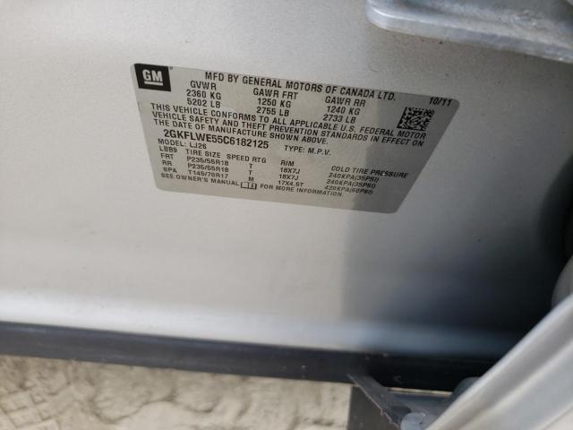 Photo 10 from auction – 2012 GMC TERRAIN with VIN 2GKFLWE55C6182125
