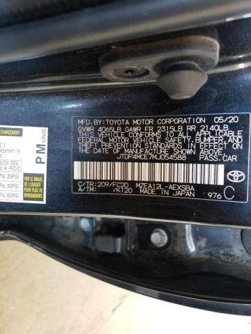 Photo 10 from auction – 2021 TOYOTA COROLLA SE with VIN JTDP4MCE7MJ054588