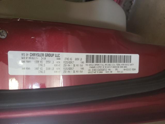 Photo 10 from auction – 2014 CHRYSLER TOWN & COU with VIN 2C4RC1CG4ER328712