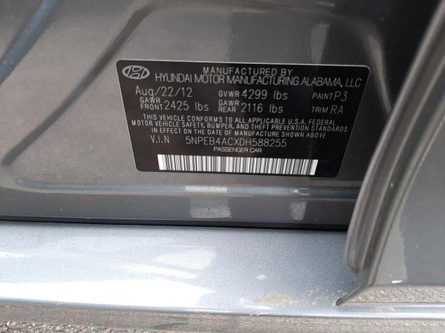 Photo 10 from auction – 2013 HYUNDAI SONATA GLS with VIN 5NPEB4ACXDH588255