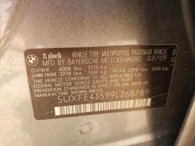 Photo 10 from auction – 2009 BMW X5 XDRIVE3 with VIN 5UXFE43599L268789