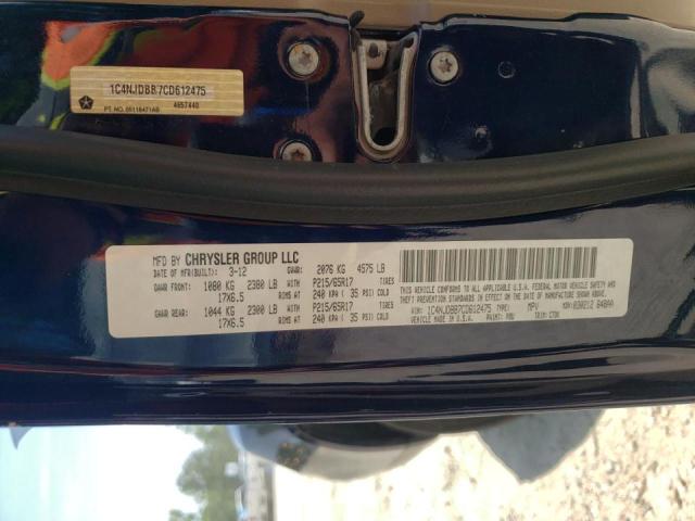 Photo 10 from auction – 2012 JEEP COMPASS SP with VIN 1C4NJDBB7CD612475