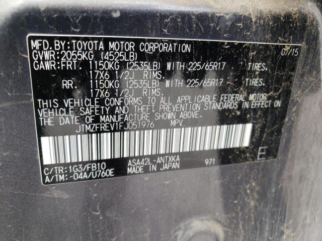 Photo 10 from auction – 2015 TOYOTA RAV4 LE with VIN JTMZFREV1FJ051976