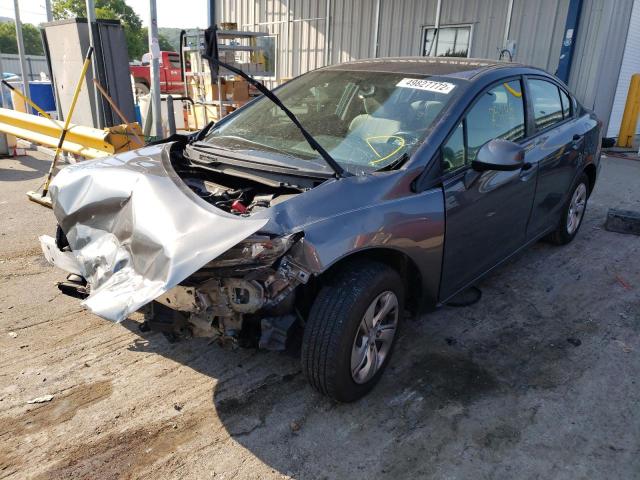 Photo 2 from auction – 2013 HONDA CIVIC LX with VIN 19XFB2F50DE042071