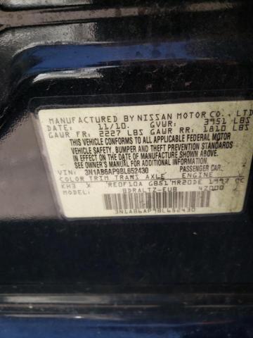 Photo 10 from auction – 2011 NISSAN SENTRA 2.0 with VIN 3N1AB6AP9BL652430