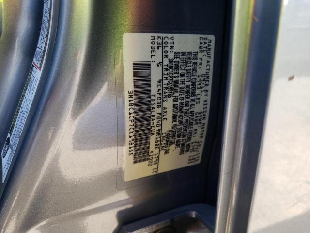 Photo 10 from auction – 2012 NISSAN VERSA S with VIN 3N1BC1CP7CK198185