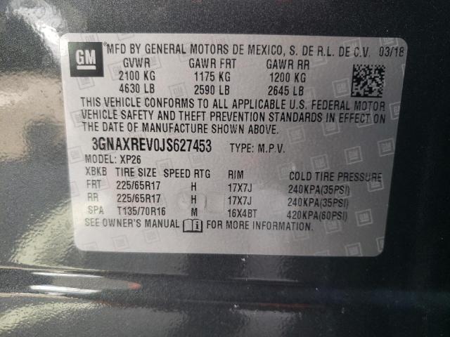Photo 10 from auction – 2018 CHEVROLET EQUINOX LS with VIN 3GNAXREV0JS627453