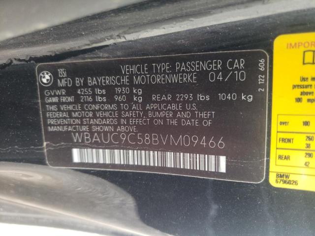 Photo 10 from auction – 2011 BMW 135 I with VIN WBAUC9C58BVM09466
