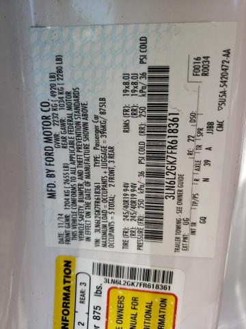 Photo 10 from auction – 2015 LINCOLN MKZ with VIN 3LN6L2GK7FR618361