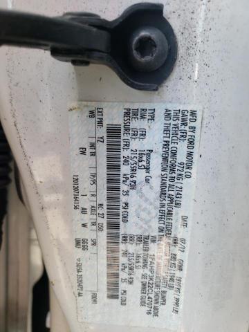 Photo 10 from auction – 2012 FORD FOCUS SE with VIN 1FAHP3K22CL470716