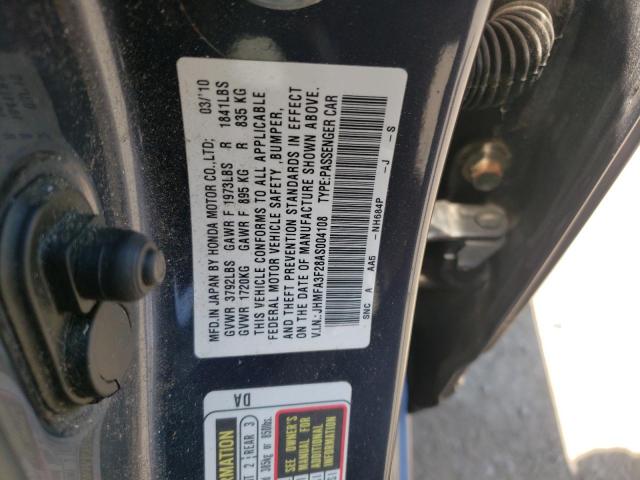 Photo 10 from auction – 2010 HONDA CIVIC HYBR with VIN JHMFA3F28AS004108