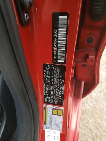 Photo 10 from auction – 2014 KIA RIO LX with VIN KNADM5A37E6406208