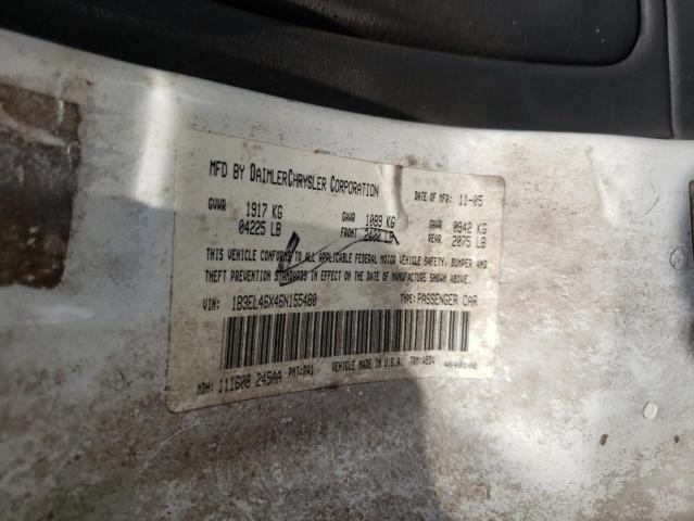 Photo 10 from auction – 2006 DODGE STRATUS SX with VIN 1B3EL46X46N155480