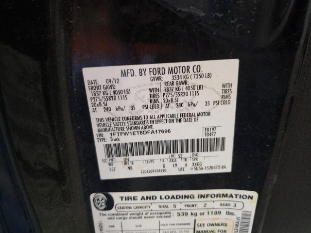 Photo 10 from auction – 2013 FORD F150 SUPER with VIN 1FTFW1ET8DFA17696