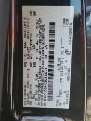 Photo 10 from auction – 2016 FORD ESCAPE SE with VIN 1FMCU0GXXGUB52791