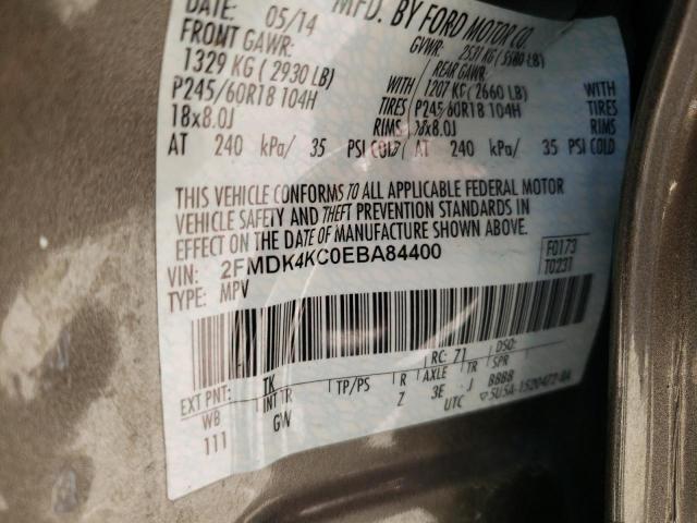 Photo 10 from auction – 2014 FORD EDGE LIMIT with VIN 2FMDK4KC0EBA84400