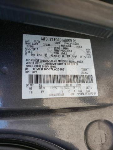 Photo 10 from auction – 2007 FORD EXPEDITION with VIN 1FMFK16587LA25486
