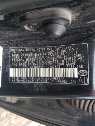 Photo 10 from auction – 2010 TOYOTA COROLLA BA with VIN 2T1BU4EE4AC287696
