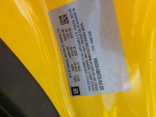 Photo 10 from auction – 2011 CHEVROLET CAMARO 2SS with VIN 2G1FK1EJ9B9163954