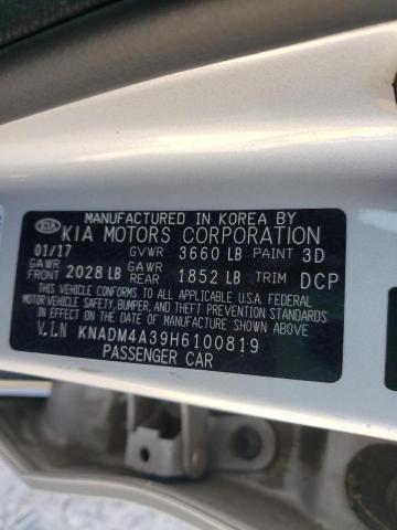 Photo 10 from auction – 2017 KIA RIO LX with VIN KNADM4A39H6100819