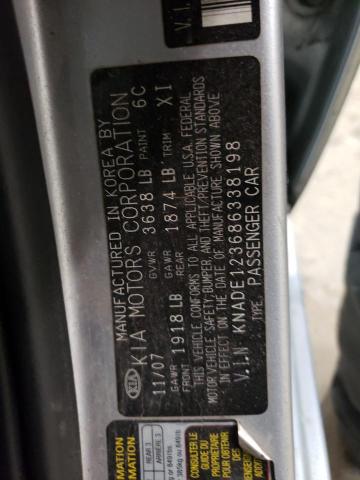 Photo 10 from auction – 2008 KIA RIO BASE with VIN KNADE123686338198