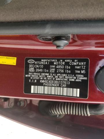 Photo 10 from auction – 2011 HYUNDAI GENESIS 3. with VIN KMHGC4DE0BU137613