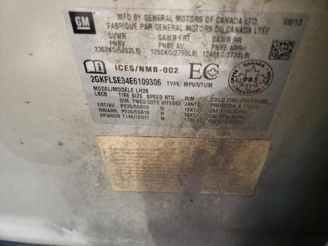 Photo 10 from auction – 2014 GMC TERRAIN SL with VIN 2GKFLSE34E6109306
