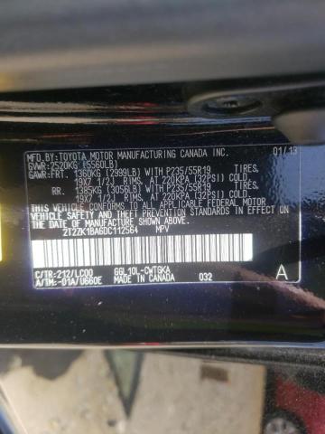 Photo 10 from auction – 2013 LEXUS RX 350 with VIN 2T2ZK1BA6DC112564