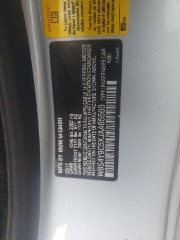 Photo 10 from auction – 2018 BMW M4 with VIN WBS4Y9C5XJAA85569