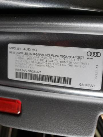 Photo 10 from auction – 2019 AUDI A6 PREMIUM with VIN WAUL2AF27KN021372