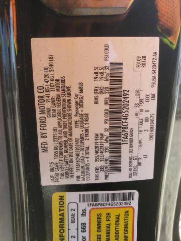 Photo 10 from auction – 2016 FORD MUSTANG GT with VIN 1FA6P8CF4G5202492